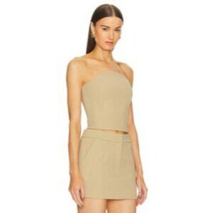 Sans Faff Half Moon Corset Top Camel S